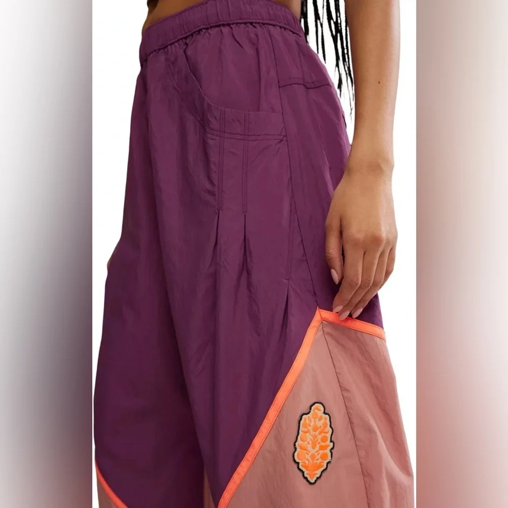 $98 FREE PEOPLE FP MOVEMENT WOMEN'S FREE THROW PANTS  MAUVE PINK SIZE S - Picture 2 of 5